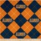 Licensed NCAA University of Illinois Argyle Fleece ILL-095 Fabric by the Yard